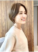大人ショート/ハンサムショート/前髪なしショート/30代40代50代