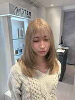 アルドーレフィエロ シンサイバシ(Ardore fiero shinsaibashi)&nbsp;ケアブリーで作るホワイトブロンド♪10代20代30代