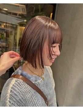 オムズポカ 栄矢場町店(OM's poka) ブリーチなしダブルカラー／ボブ