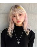 似合わせカットメルティカラー着物フェミニンロング
