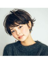 モンド ヘアクリエーション 新栄店(monde hair creation)&nbsp;【monde】マッシュショート×黒髪×シースルーバング