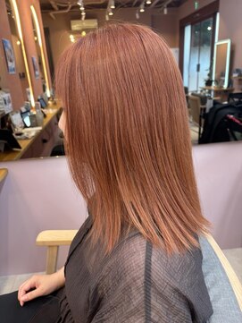 ソトエアンドマーブ 久喜店(SOTOE&marbb) オレンジ/ブリーチ/ダブルカラー/オレンジベージュ