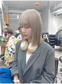 ホワイトカラー/ハイトーンカラー/ボブ/髪質改善/縮毛矯正/新宿