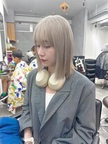 エンネ 新宿(enne)&nbsp;ホワイトカラー/ハイトーンカラー/ボブ/髪質改善/縮毛矯正/新宿