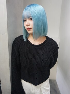 リッチ(RITZY) 【RITZY】Bob cut × Pail blue