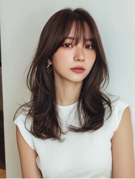 レリーオーファ 六甲(RelyOfa) 白髪ぼかしミディアムで透明感[六甲/髪質改善/白髪ぼかし]