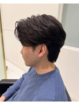 六本木美容室 白金店 フェザーパーマ/センターパート/ニュアンスパーマ/ワンカール