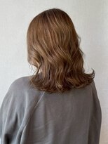 ノッポサン(Noppo3) ミルクティーベージュ ミディアム 白髪染め グレイカラー40代