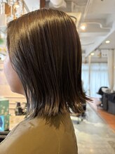 トリコ(trico) ボブ 切りっぱなしボブ インナーカラー フレーミングカラー