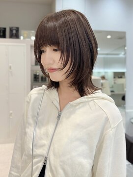 シュク 高円寺(SYUK) 加藤【高円寺】レイヤー/外ハネ/顔周りカット/ショコラブラウン
