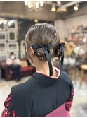 ツインお団子/お団子アレンジ/ヘアアレンジ