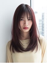 ダル 渋谷/表参道(DAL.)&nbsp;ボルドーカラー/艶カラー/レイヤーカット/顔周りレイヤー