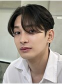men'sニュアンスパーマダウンバングフェザーカット/ダウンパーマ