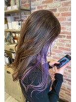 アートアンドヘアーデザイン ダイアリー(Art Hair design Diary) 【Diary】セピアベージュ×インナーカラー（アメジストパ-プル）