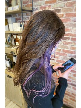 アートアンドヘアーデザイン ダイアリー(Art Hair design Diary) 【Diary】セピアベージュ×インナーカラー（アメジストパ-プル）