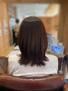 アドラーブル けやき通り店(adorable) うる艶髪★大人可愛い毛先外ハネカールピンクブラウン