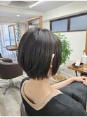 2wayショートボブ+オリーブグレージュ