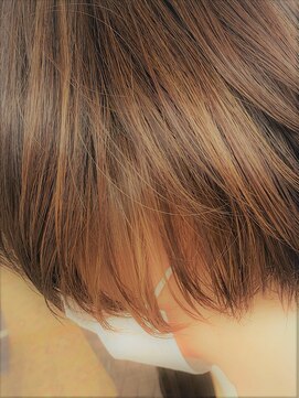 ハーブ(HERB) ハイライトバレイヤージュ　I,P　グレージュボブ仕立て