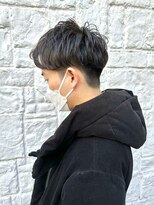黒髪爽やか短髪ツーブロック束感マッシュ