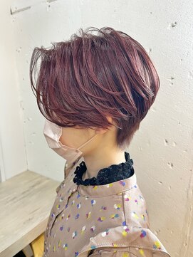 ヘアーワークス ヘルム 渋谷店(HAIR WORKS HELM) ［HELM渋谷］ピンクショート☆