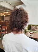 ミディアムウルフパーマ