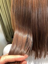 ムーン(moon) 前髪カタログ#顔型別ヘアスタイル特集#インナーグレージュ
