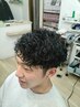 【田所指名限定】メンズカット＋波巻きツイストパーマスパイラルパーマ￥13000