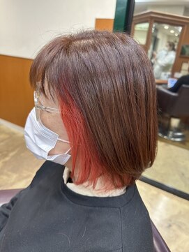 ピュア ポイント 和光店(PURE POINT) インナーカラー/インナーレッド/オレンジ系カラー