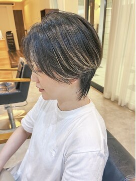 スケッチ(sketcH) 【ニュアンスハイライト×ウルフショート】前髪なし