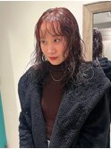 【吉田江梨】暖色赤みブラウンこなれ感大人可愛いレイヤーカット