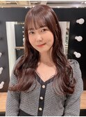 ロング美髪顔周りレイヤーおくれ毛_ba498271