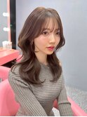 韓国ヘア/前髪あり/顔まわりカット/くびれヘア/顔まわりレイヤー
