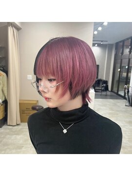 アイル(I'LL) ボブウルフ/ミニ/レイヤー/デザインカラー/ピンク/ショート