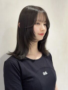 ザックラフィネ(ZACC raffine) 縮毛矯正/フェイスレイヤー/オリーブグレージュ