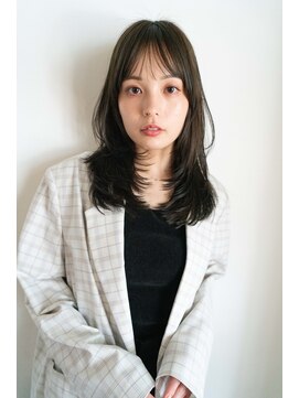 ホーミートウキョウ(HOMIE TOKYO) レイヤーカット/マロンベージュ/ハイライト/ダブルカラー/前髪