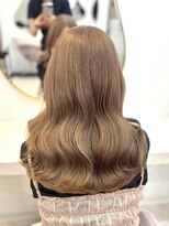 ラビス(Lovis) くびれヘア/アプリコットオレンジ/ハイライトカラー/夏/縮毛矯正