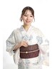 【7/26 8/2以外】＊浴衣持込着付＋ヘアセット￥7,150(土日祝7,700)