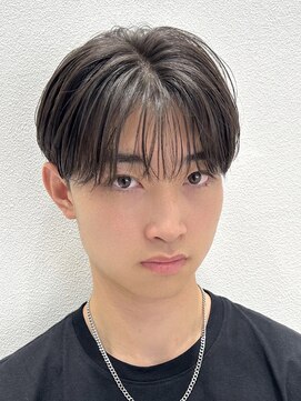 オーシャントーキョー 仙台(OCEAN TOKYO) シースルーニュアンスパーマツーブロックマッシュショート