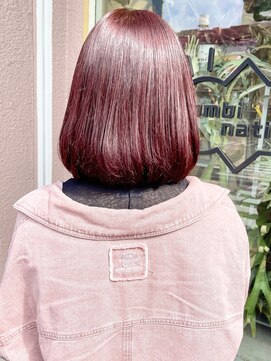 コンビネーション(combination) 白髪染め対応色　ベリーレッドピンク　20代30代40代50代60代