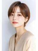 マイナス5歳小顔ショートボブ30代40代50代