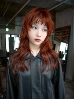 ギークス(GEEKS) 【GEEKS渋谷】ハッシュカット/ロングウルフ/ワンブリーチ/暖色系