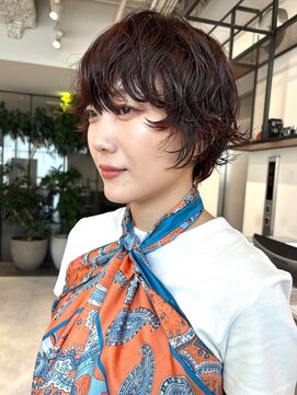 暗めカラー/韓国風巻き/レイヤーカット/髪質改善/縮毛矯正/銀座