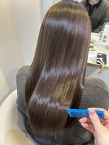 アンド ラ ブランシュ(&.La Blanche)&nbsp;大人ガーリー/ダークアッシュ/ミディアムレイヤー/髪質改善