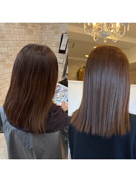 ヴィアスヘアー(vias hair) 白髪も馴染むブラウンカラー