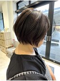 岐阜ショートボブ白髪ぼかしショートカット30代40代50代/北方