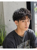MEN's Baguz  MEN'Sカット/ MEN'Sパーマ/ MEN'Sカラー&nbsp;韓国風無造作ウェーブマッシュメンズパーマヘアスタイル