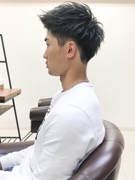 アンルポン(un.le.pont) [m]ワイルドアップバングショートレイヤーかき上げヘア短髪