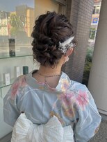 カペリベラ CapelliBella 香里園店 浴衣アレンジ