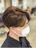 メンズマッシュ × 刈り上げ ×  ローライト