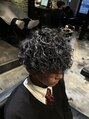 メンズヘアースパイス 本庄(Mens Hair SPICE) パーマ、ホワイトメッシュ